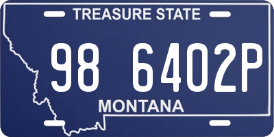 MT license plate 986402P