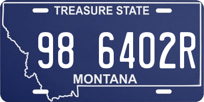 MT license plate 986402R