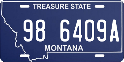 MT license plate 986409A