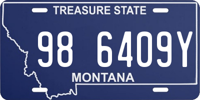 MT license plate 986409Y