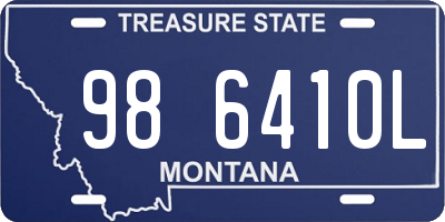 MT license plate 986410L