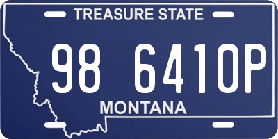 MT license plate 986410P