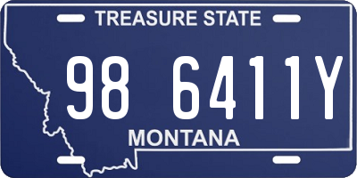 MT license plate 986411Y