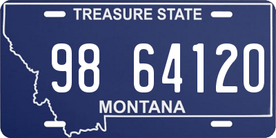 MT license plate 986412O