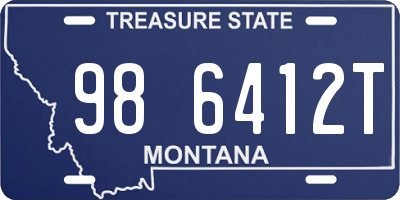 MT license plate 986412T