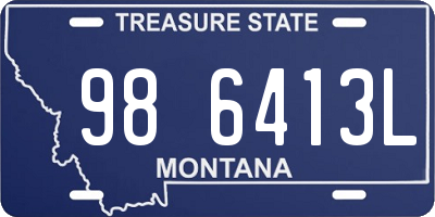 MT license plate 986413L