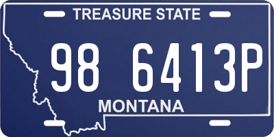MT license plate 986413P