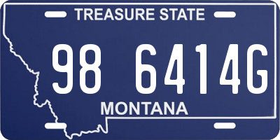 MT license plate 986414G