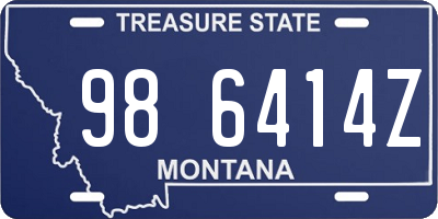 MT license plate 986414Z