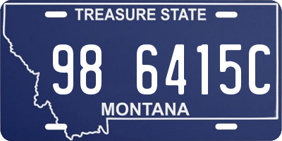 MT license plate 986415C