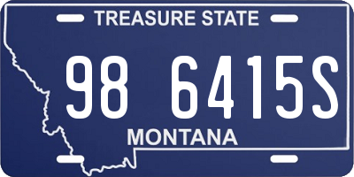 MT license plate 986415S