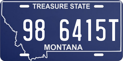 MT license plate 986415T