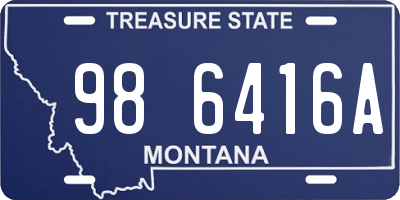 MT license plate 986416A