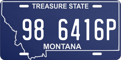 MT license plate 986416P