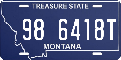 MT license plate 986418T