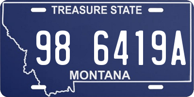 MT license plate 986419A