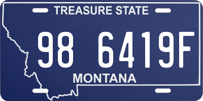 MT license plate 986419F