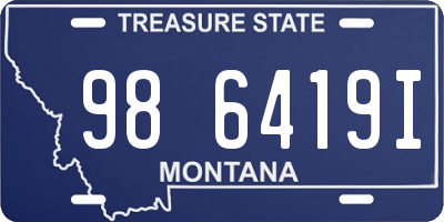 MT license plate 986419I