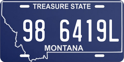 MT license plate 986419L