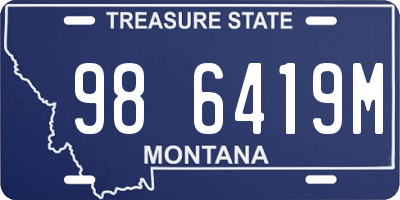 MT license plate 986419M
