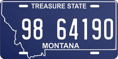 MT license plate 986419O