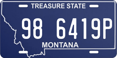MT license plate 986419P