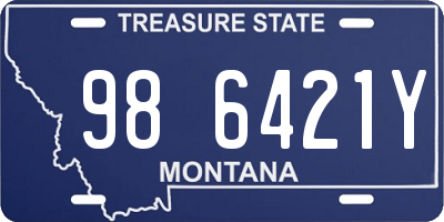 MT license plate 986421Y