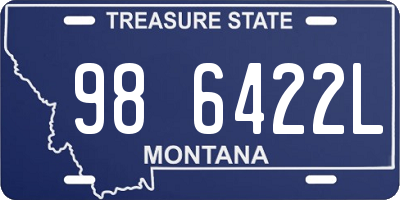 MT license plate 986422L