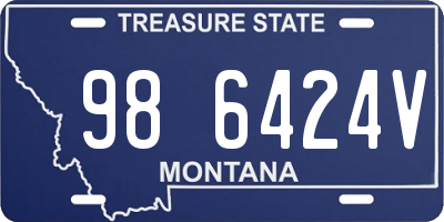 MT license plate 986424V