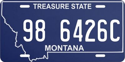 MT license plate 986426C