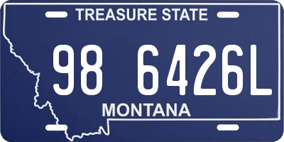 MT license plate 986426L