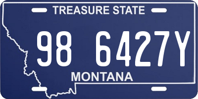 MT license plate 986427Y