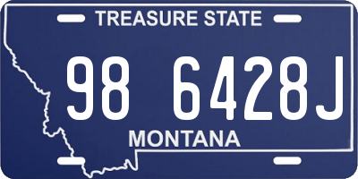 MT license plate 986428J