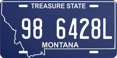 MT license plate 986428L