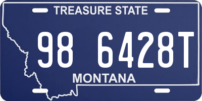 MT license plate 986428T