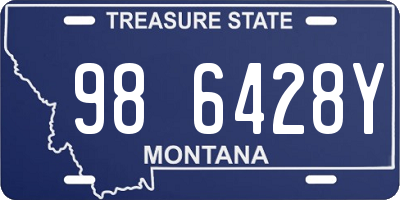 MT license plate 986428Y