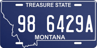 MT license plate 986429A