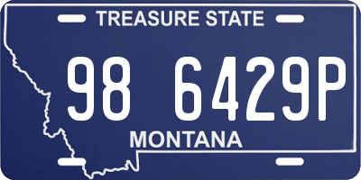 MT license plate 986429P