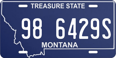 MT license plate 986429S