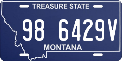 MT license plate 986429V