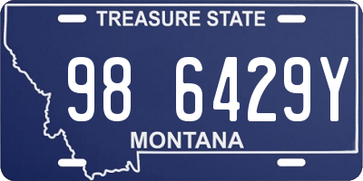 MT license plate 986429Y