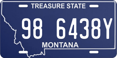 MT license plate 986438Y