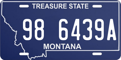 MT license plate 986439A