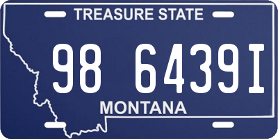 MT license plate 986439I