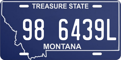 MT license plate 986439L