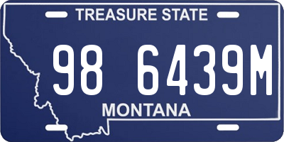 MT license plate 986439M