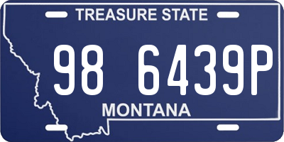 MT license plate 986439P