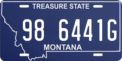 MT license plate 986441G