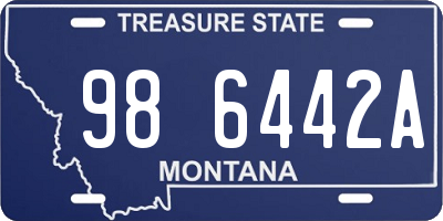 MT license plate 986442A