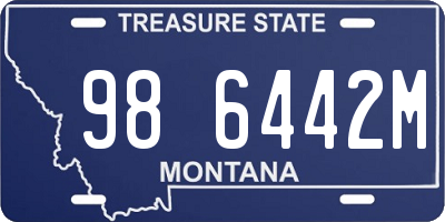 MT license plate 986442M